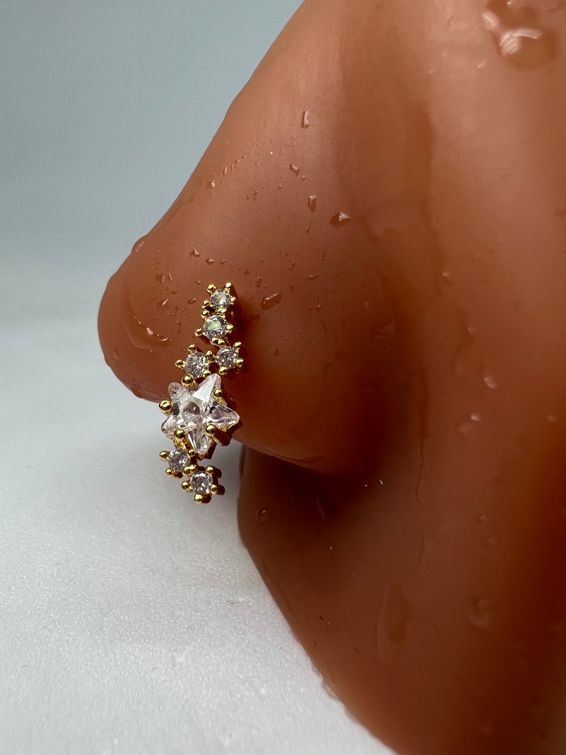 Ilektra star Nose Stud Piercing Jewellery - Allisonswigbox