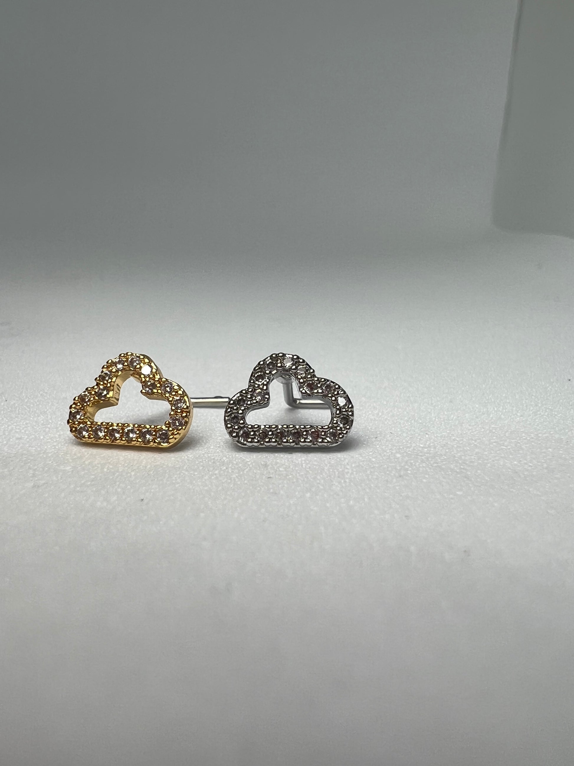 Cloudy Nose Stud Piercing Jewellery - Allisonswigbox