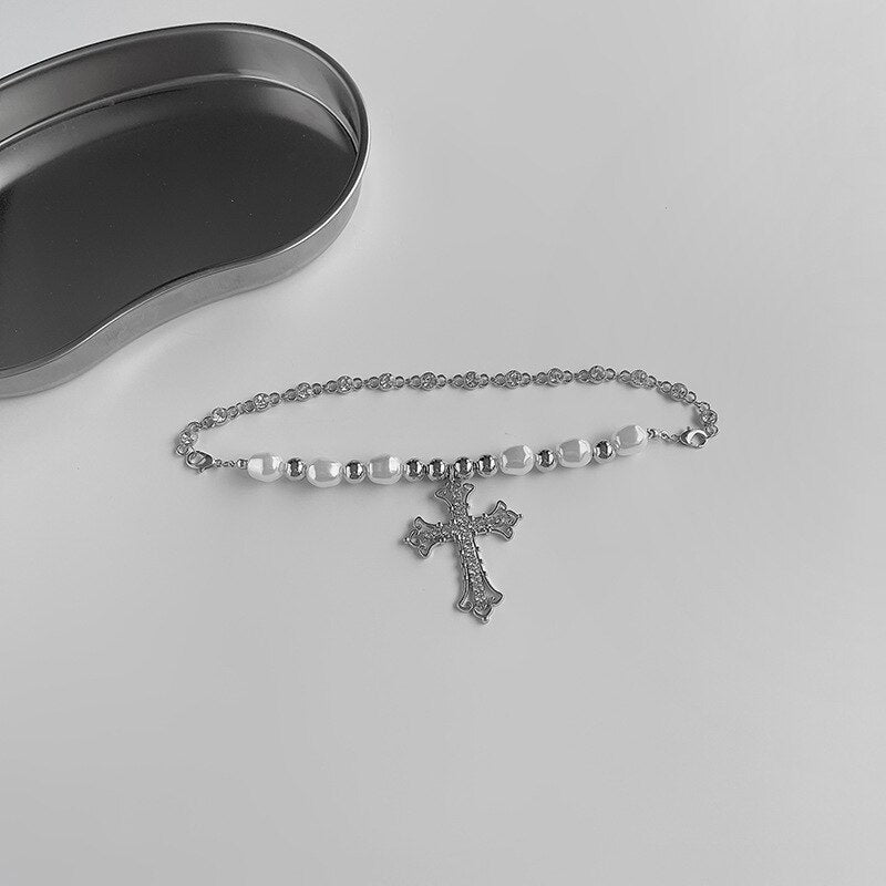 Y2k Cross Pendant